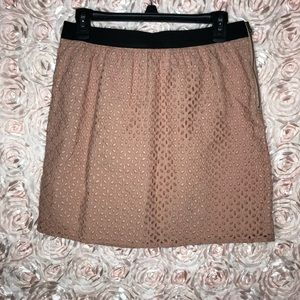 Peach mini skirt